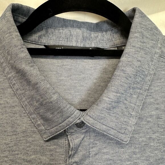 Travis Mathew Men's Size XL Gray Pima Cotton Blend Polo Shirt Casual Short Sleev - Picture 3 of 12